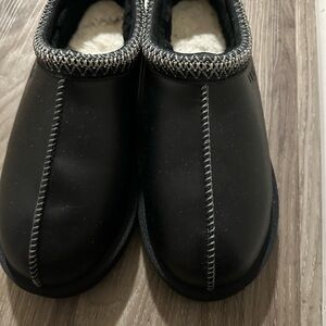 UGG Black Slip-On Shearling Lined Clogs